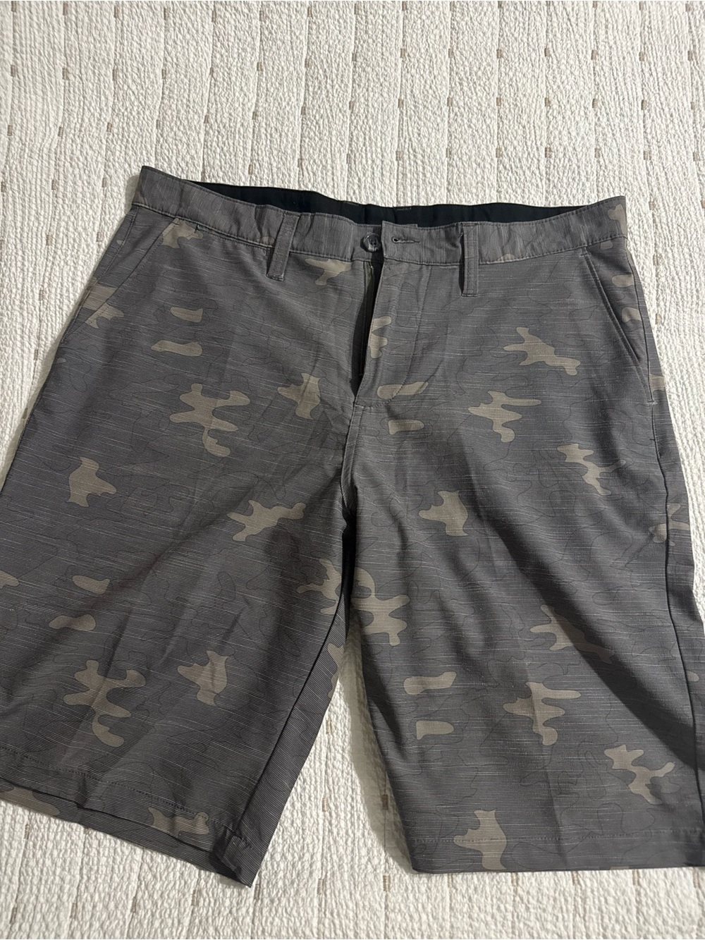 Men's Camouflage Gray Performance Shorts